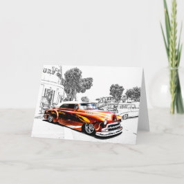 De Wenskaarten van de auto Kaart