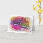 De Wenskaarten van de Autorennen van de voorraad Kaart (Gele Bloem)