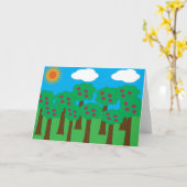 De Wenskaarten van de Bomen van Apple Kaart (Gele Bloem)