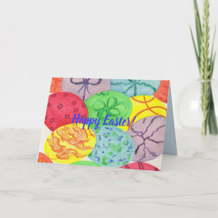 De Wenskaarten van de Douane van de Paaseieren van Feestdagen Kaart