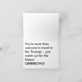 De Wenskaarten van de Tijd van Gator Kaart (Binnen)