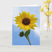 De Wenskaarten van de zonnebloem Kaart (Gele Bloem)