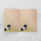 De wenskaarten van het Paard van de oorlog Kaart (Binnen)