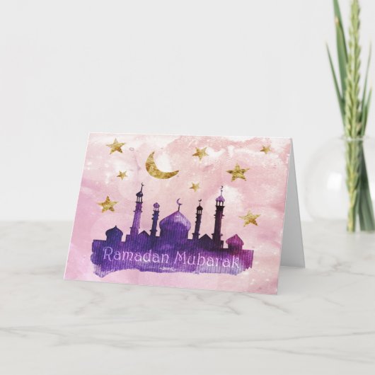 De Wenskaarten van Mubarak van de Ramadan Kaart (Voorkant)