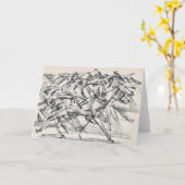 De wenskaarten van paardenrennen kaart (Gele Bloem)