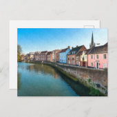 De Wensum Quayside Norwich Norfolk UK Briefkaart (Voorkant / Achterkant)