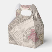 De wereld 1860 - oostelijke en Westerne hersenhelf Bedankdoosjes (Achterkant)