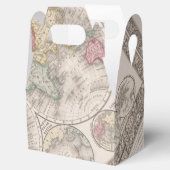 De wereld 1860 - oostelijke en Westerne hersenhelf Bedankdoosjes (Geopend)