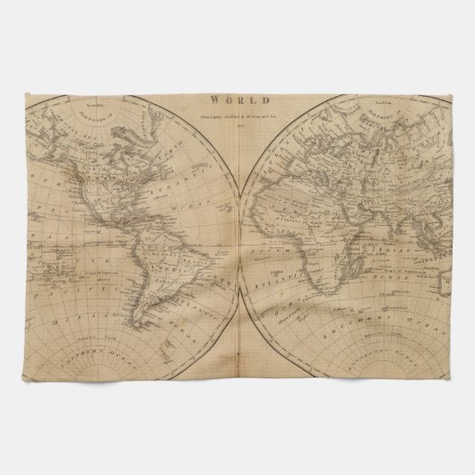 De wereld 2 2 theedoek (Horizontaal)