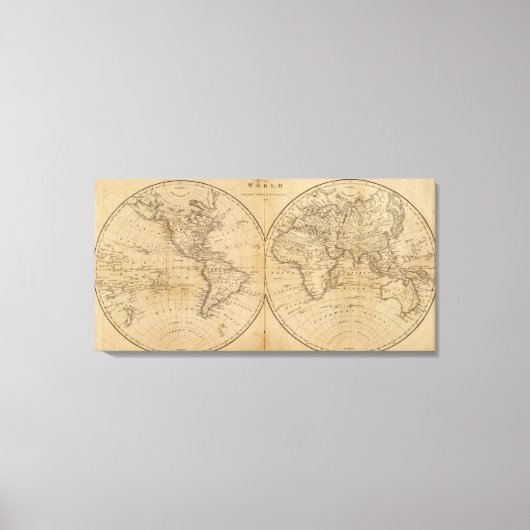 De wereld 3 canvas afdruk (Voorkant)