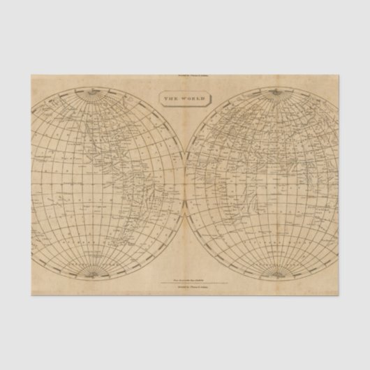 De wereld 4 tissuepapier (Voorkant)