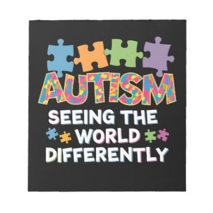 De wereld anders zien Autisme Bewustzijn Notitieblok