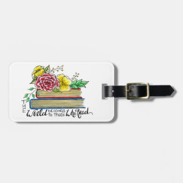 De wereld behoort tot degenen die lezen bagagelabel