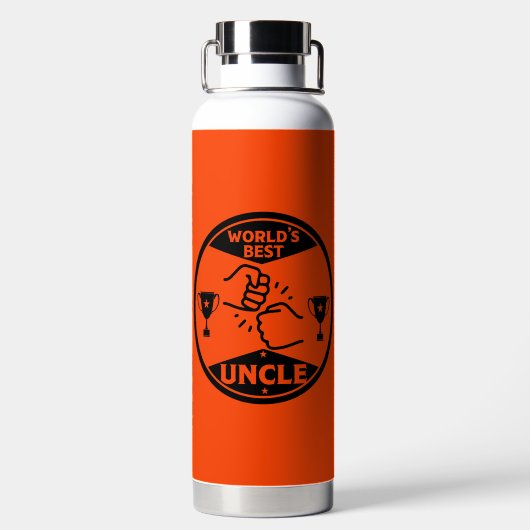 De wereld beste oom waterfles (Achterkant)