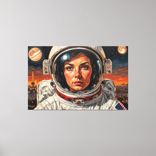 DE WERELD DIE WIJ ONTDEKTEN PARIS 18 CANVAS AFDRUK (Voorkant)