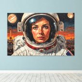 DE WERELD DIE WIJ ONTDEKTEN PARIS 18 CANVAS AFDRUK (Insitu (Houten vloer))