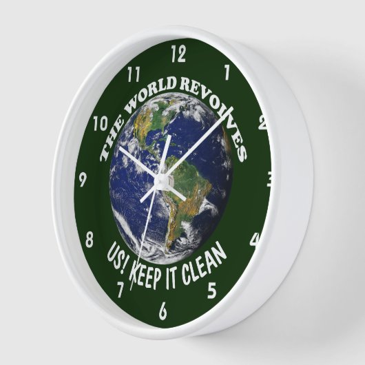 De wereld draait om ons en houdt het schoon bewust (Hoek)