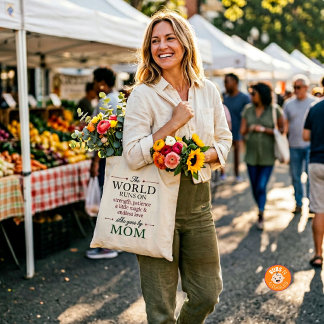 De Wereld Draait Op Liefde Zij Gaat Door Moeder Na Tote Bag