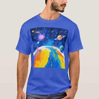 De wereld gedreven door een muziekmeisje t-shirt