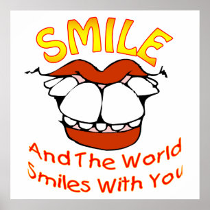De wereld glimlacht met jou (1) poster