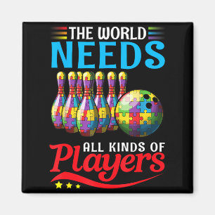 De Wereld Heeft Alle Soorten Spelers Bowling Autis Magneet