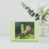 De wereld heeft Inspirerend briefkaart nodig (Staand voorkant)