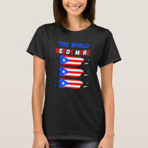 De wereld heeft meer Puerto Rico Puerto Ricaan nod T-shirt