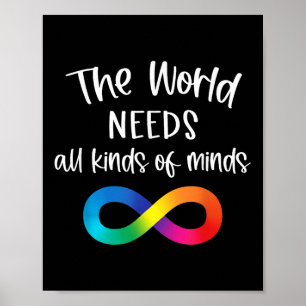 De wereld heeft oneindig veel behoefte aan allerha poster