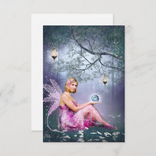 De wereld in mijn hand bedankkaart (Voorkant / Achterkant)