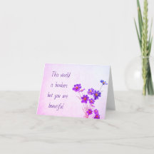 De wereld is bonkers, maar jij bent een mooie Kaar