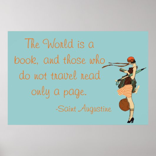 De wereld is een boek poster (Voorkant)