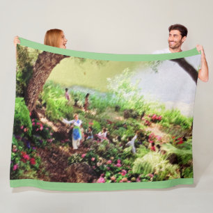 DE WERELD IS EEN KREUZE VLUCHTHAVENBlanket Fleece Deken