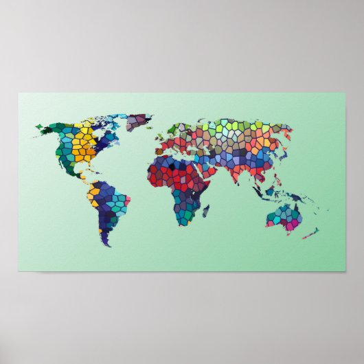 De wereld is een mooie plek poster (Voorkant)