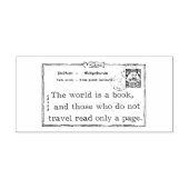 De wereld is een Rubber Art Stamp Rubberstempel (Afrduk)