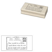 De wereld is een Rubber Art Stamp Rubberstempel (Gestempeld)