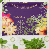 De wereld is gebouwd met het Hoesje van Kindness C Theedoek (Gevouwen)