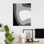 De wereld is grijs poster (Thuiskantoor)
