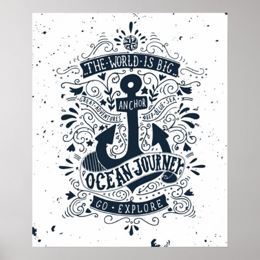 De wereld is groot - ga verkennen poster (Voorkant)