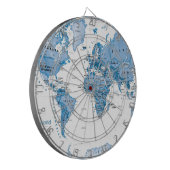 De wereld is het Blauw van de Kunst - Kinderen Dartbord (Voorkant Links)