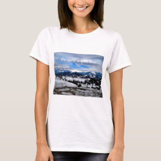 de wereld is hier stil t-shirt
