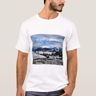 de wereld is hier stil t-shirt