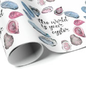 De wereld is je oester cadeaupapier (Rol Hoek)