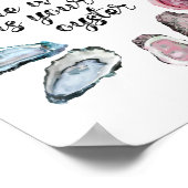 De wereld is je oester poster (Hoek)