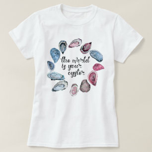 De wereld is je oester t-shirt
