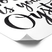 De Wereld is Jouw Oester Poster (Hoek)