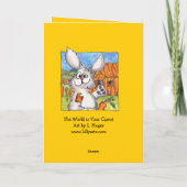 De wereld is jouw wortel Wenskaart Kaart (Achterkant)