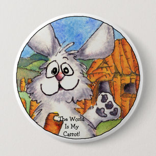De wereld is mijn rotronde laptop ronde button 4,0 cm