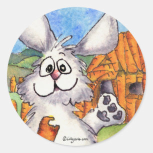 De wereld is mijn wortelSticker Ronde Sticker