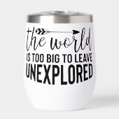 De wereld is te groot om onverkende reizen achter (Voorkant)