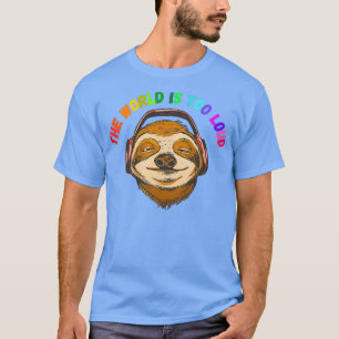 De wereld is te luid op autisme gericht neuroditie t-shirt